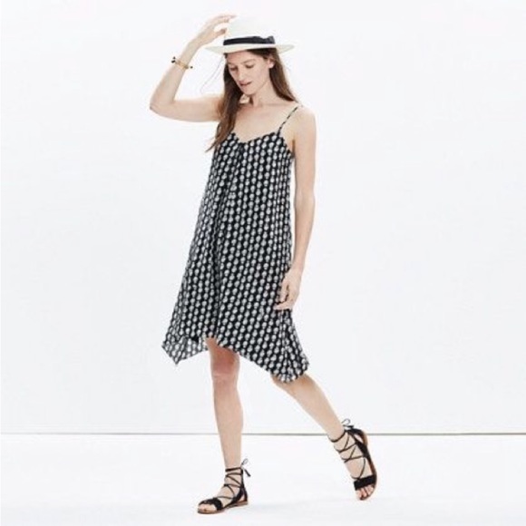 Madewell Dresses & Skirts - Silk Trapeze Cami Dress in Bloomstamp